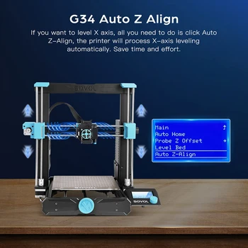 SV06 Dual Z axis 3D Printer All Metal Hotend Planetary Dual Gear Direct Drive FDM Auto Leveling 32 Bit Silent Board impresora 3d 5