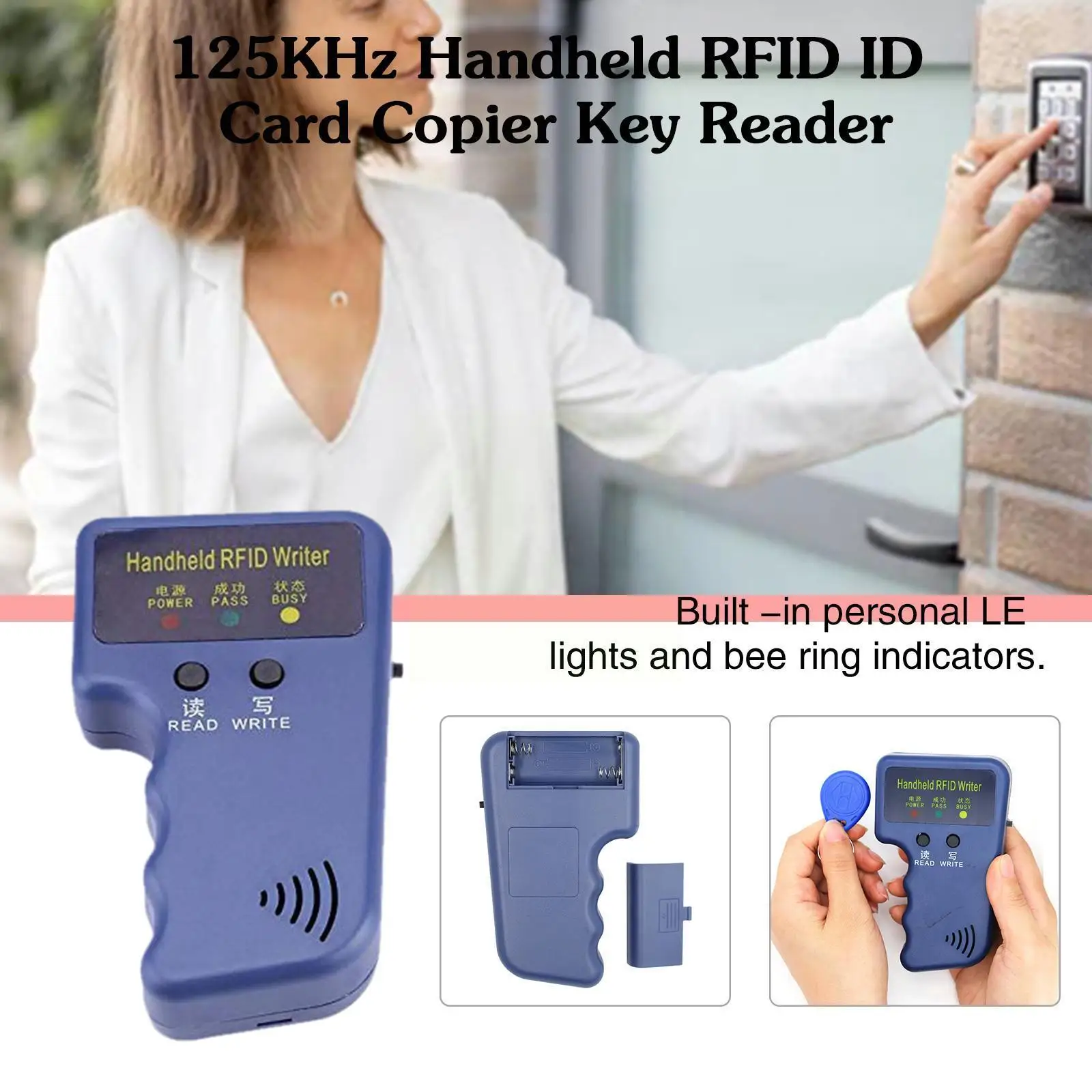 

RFID reader replicator 125kHz Duplicator Copier Writer Cloner Card & Writer key ID Programmer Reader A4T8