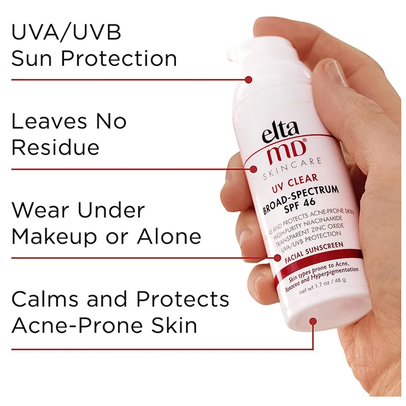 

Original Elta MD Clear High Power Moisturizing Sunscreen Lotion SPF46 Whitening Brightening Anti-spot Isolation Fade Spot Cream