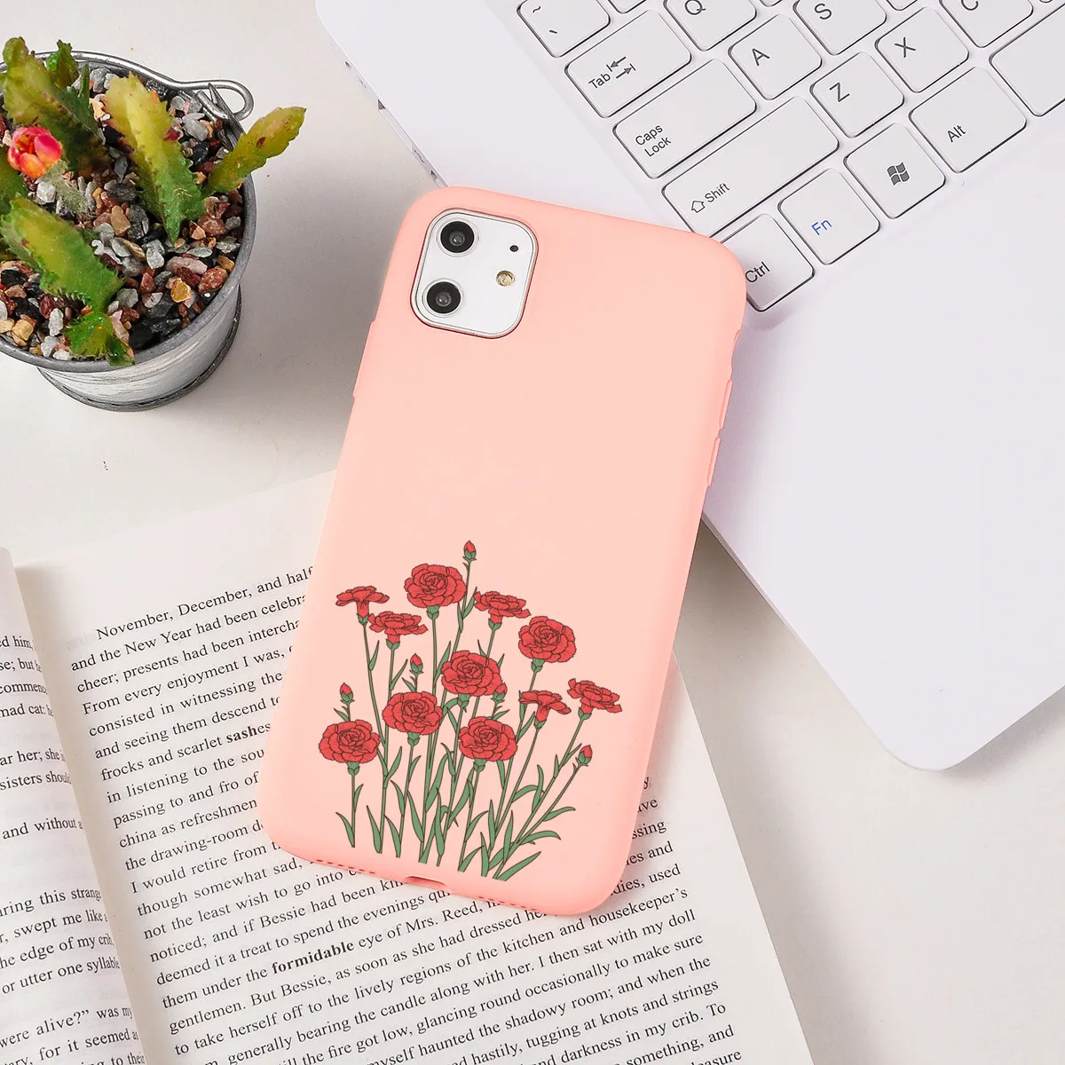 

Flowers INS Pattern Cover For iPhone 13 Pro Max 6 6s 7 8 Plus SE 2020 Cute Soft 11 12 13 Silicone Cover For XR X XS Max Funda