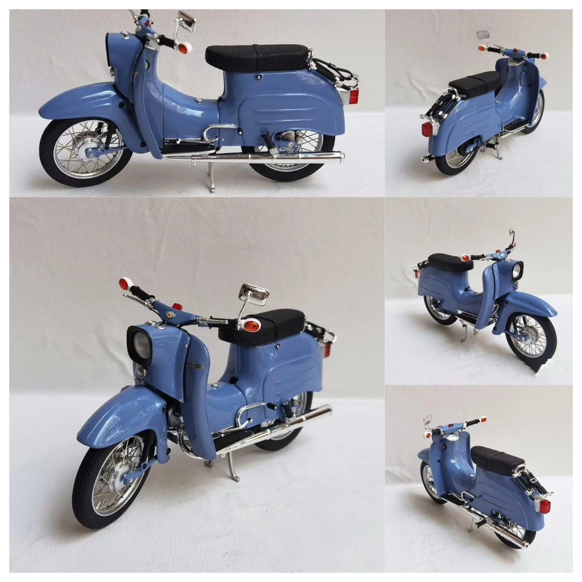 Фото Коллекционная модель мотоцикла Schuco Diecast 1/10 Simson KR51/1 Light Motorcycle 2a из сплава, в коробке №1