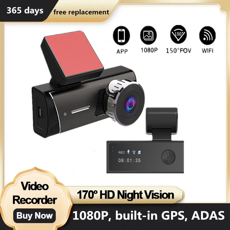 Видеорегистратор ADAS Wi-Fi 1080P 24 часа в сутки