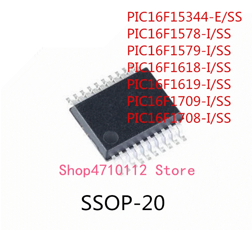 10 шт. Φ/SS PIC16F15344-E/SS PIC16F1578-I/SS PIC16F1579-I/SS PIC16F1618-I/SS PIC16F1619-I/SS