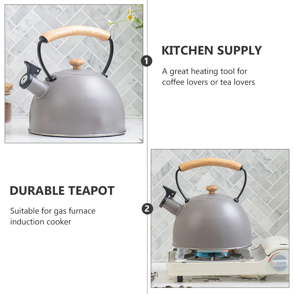 1 шт. Практичный Прочный чайник для ресторана домашний кипячения воды (серый) |