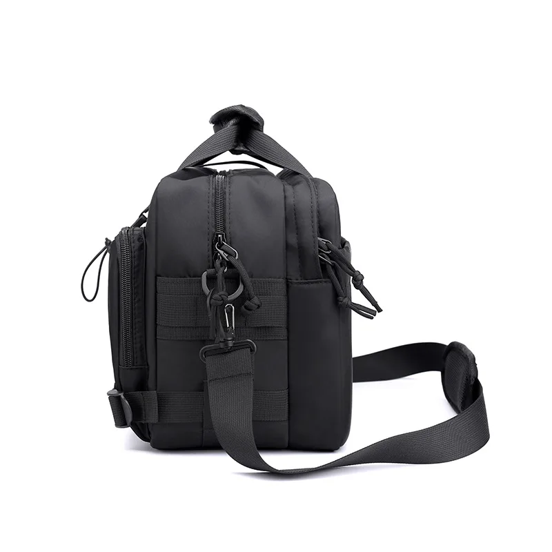 New trendy men's bag large capacity casual shoulder messenger bag tooling messenger bag laptop bag Travel bag Handbag