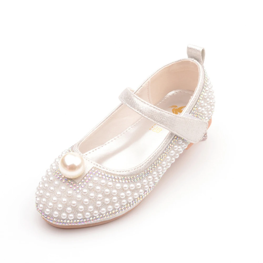 Children's Shoes New Girls' Princess Shoes, Small Fragrant Wind, Soft Flat Heel Pea Shoes Mary Jane Shoes Girls Shoes