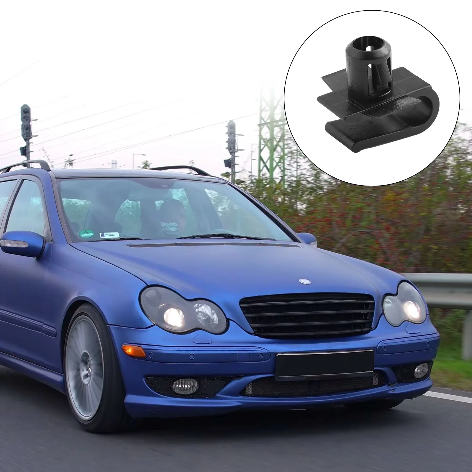 12 шт. зажим для бампера гриль сетка черные пластиковые гаджеты Mercedes 0029885181 Для Benz