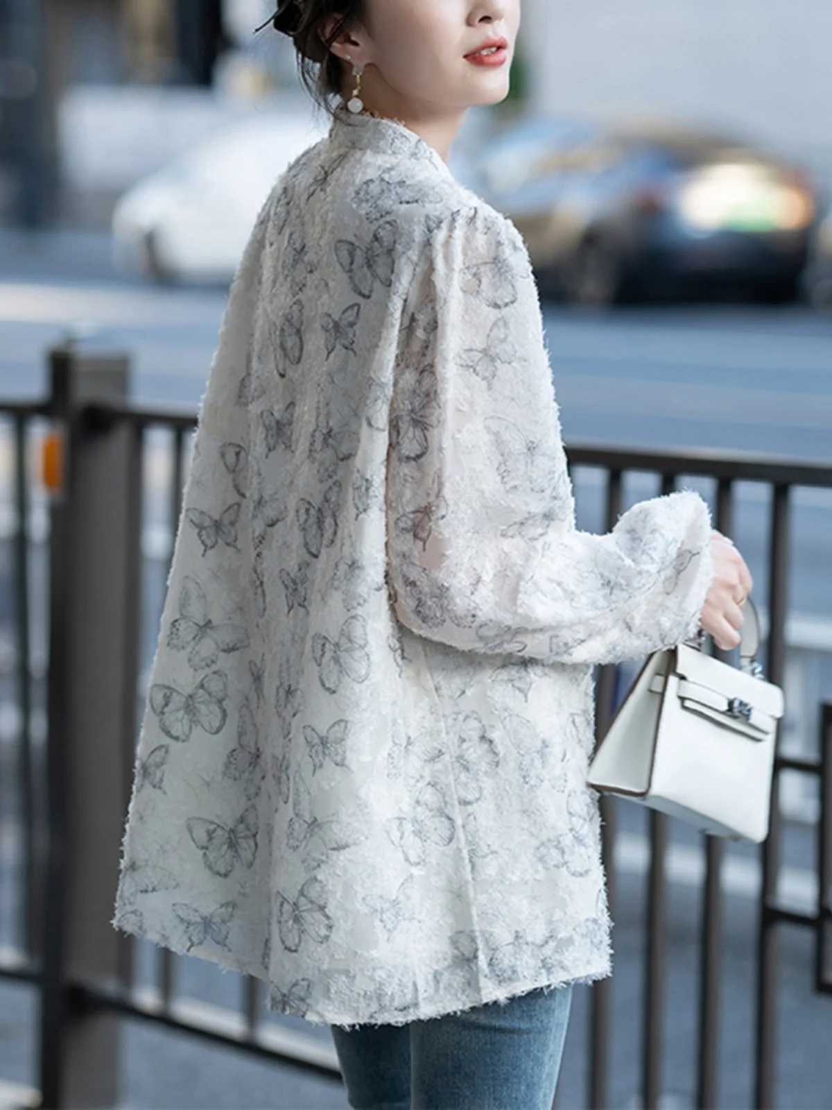 Новинка рубашки с воротником-стойкой в китайском стиле новинка 2024 шикарная