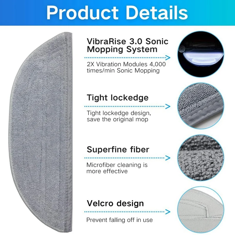 Для Roborock S8 Maxv Ultra робот-пылесос основная боковая щетка швабра HEPA-фильтры мешки для