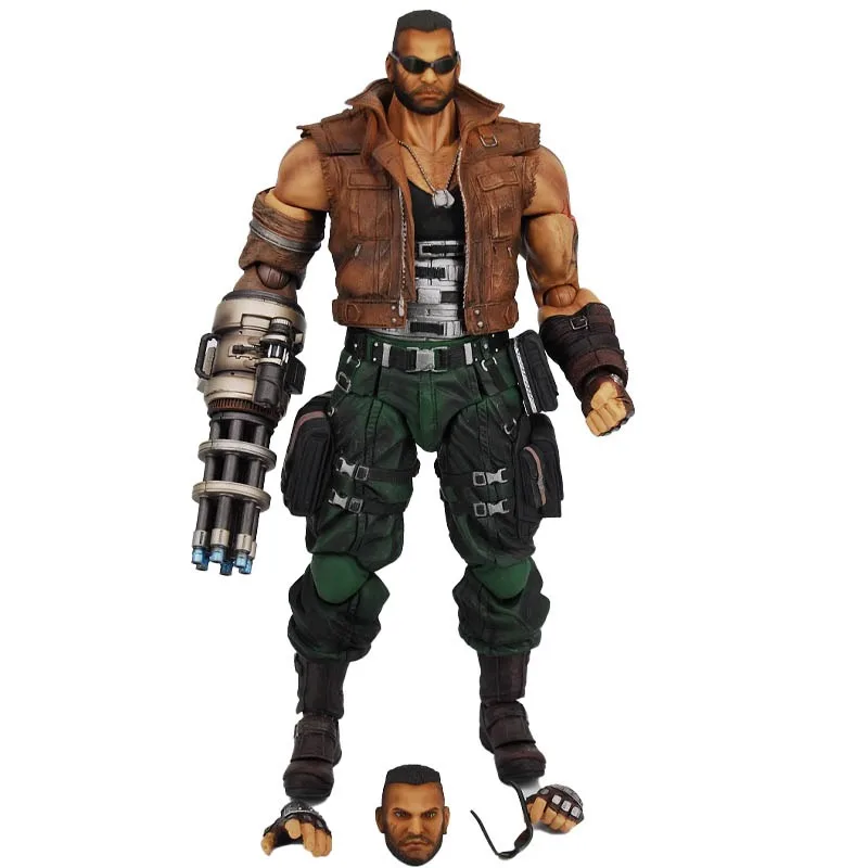 

SQUARE ENIX PlayArts FINAL FANTASY VII REMAKE Barret Wallace Anime Figure Model Collecile Action Toys