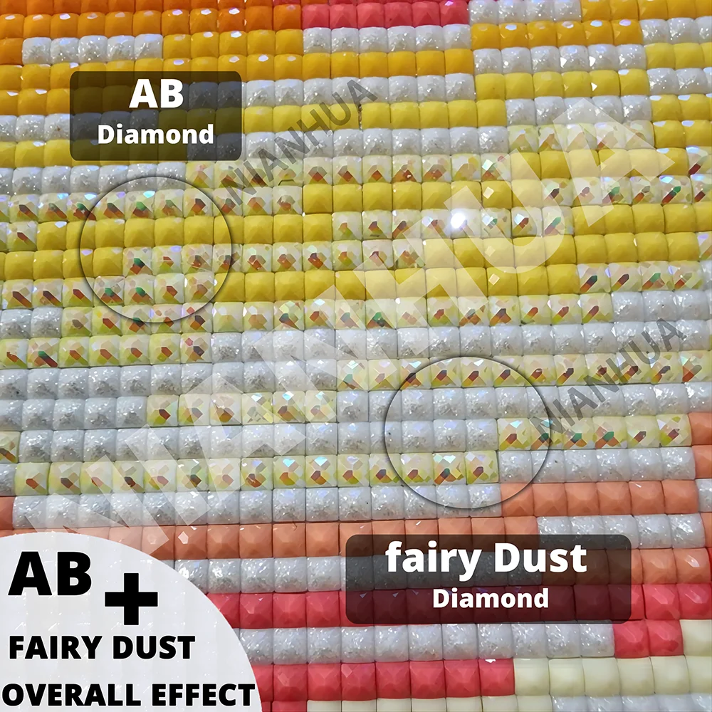 Фото Алмазная вышивка AB Fairy Dust: Мозаика с животными, слон, полный квадратный 5D DIY набор, стразы, алмазная живопись, тюльпан, декор для дома №5