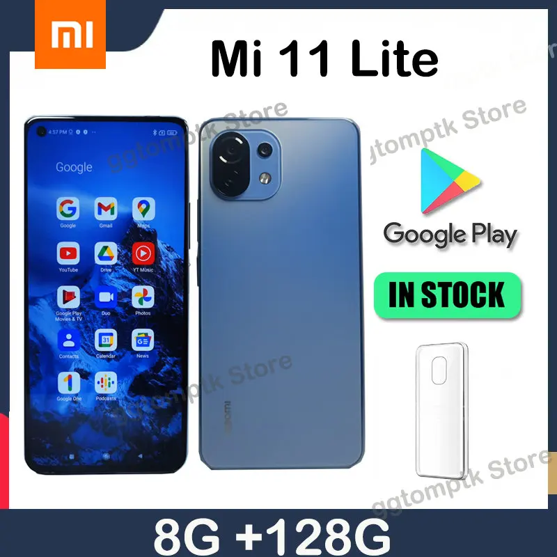 

Cellphone Xiaomi Mi 11 Lite 5G Smartphone , 128GB Snapdragon 780G 64MP NFC AMOLED Full Screen 90HZ Refresh Cell Phones