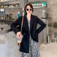 high quality coffee suit jacket 2022 spring autumn new womens blazer korean loose casual all match temperament suit top female