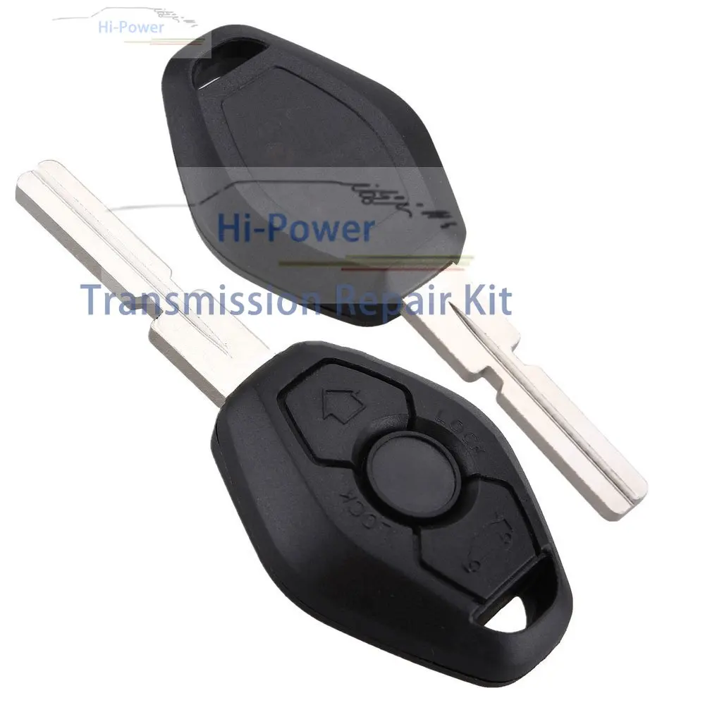 

3 Button Remote Key Shell For BMW 3 5 7 Z3 Z4 X3 X5 M5 325i E38 E36 E46 E39 Case Fob Blanks HU92& HU58 Uncut Auto Key Fob Case