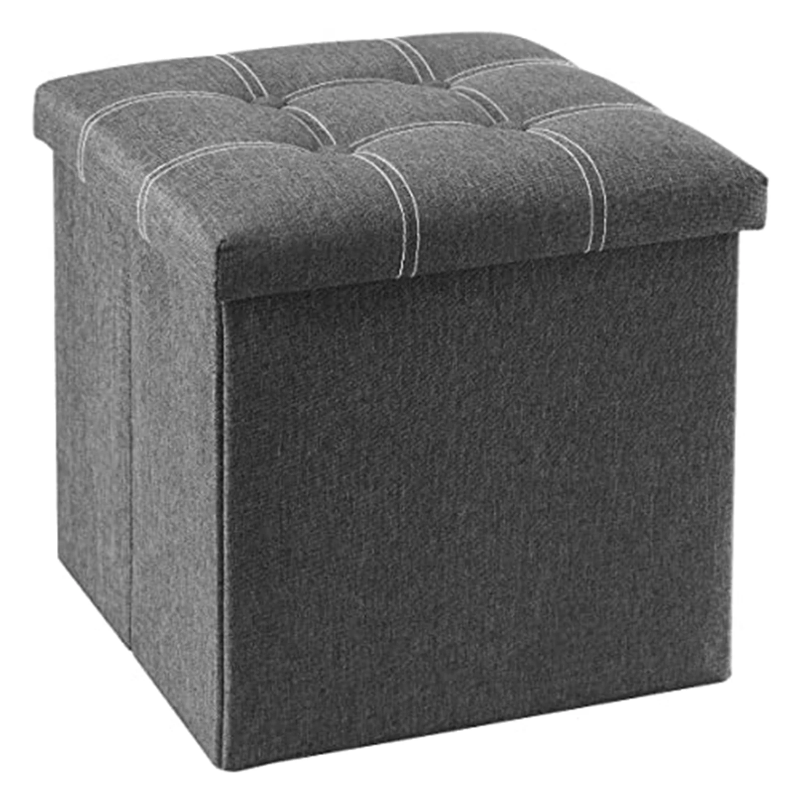 Collapsible Storage Ottoman Multifunctional Space-Saving Foo