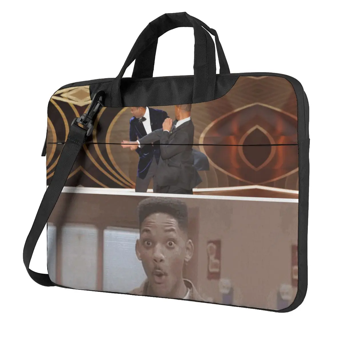 

Will Smith Slaps Chris Rock Laptop Bag Fresh Prince Reacts Wow For Macbook Air Pro Xiaomi Lenovo Asus Vintage Waterproof Pouch