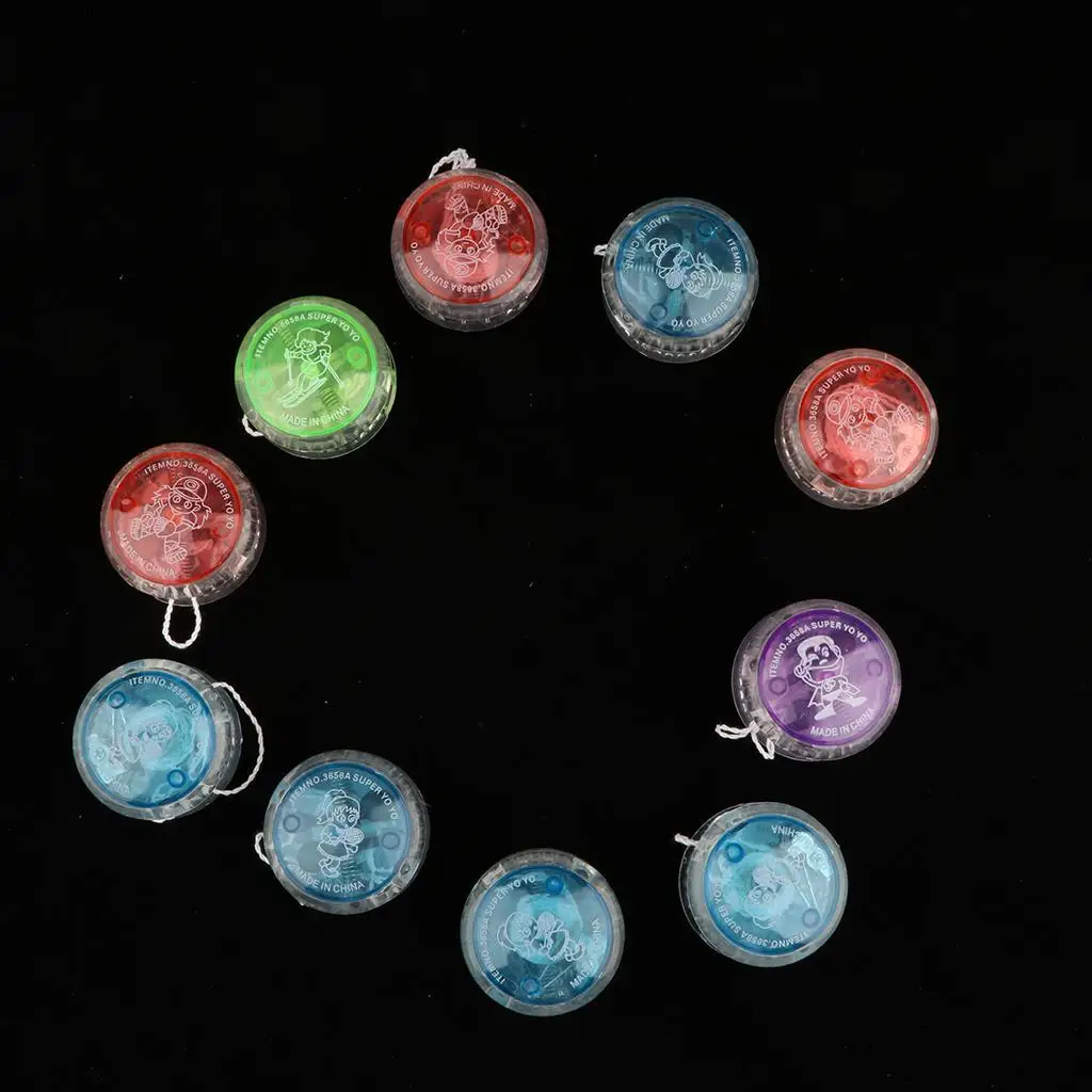 

10 Pieces Clear Glowing Balls Party Exercise Toys for Kids Adults