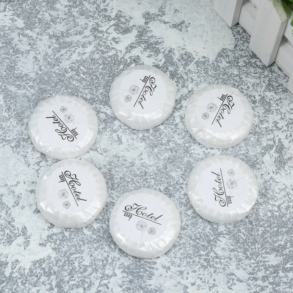 

150PCS/Set Hotel Soap Practical Clean Disposable Portable Mini Wash Use Soap Round Soap for Camping Hiking