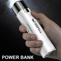 mini 50000lm led flashlight usb rechargeable flashlight mobile power bank with flashlight portable mobile phone charger