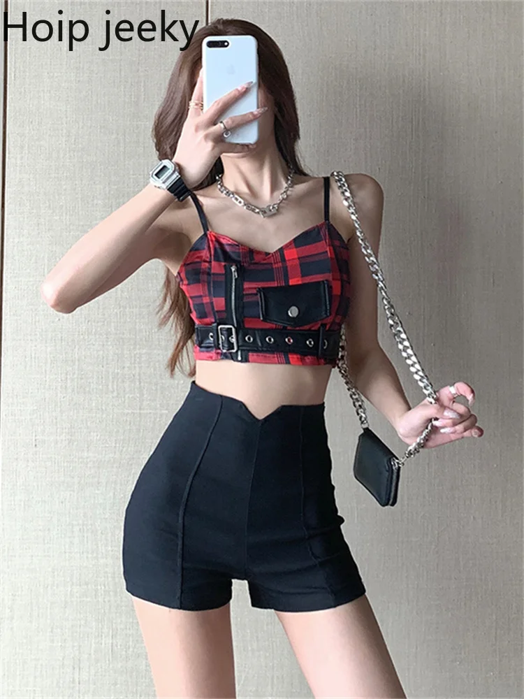 

Hoip Jeeky High Waist Sports Shorts Women Korean Sexy Wild Black Slim Casual Hot Fitness Workout Elasticity Shorts Summer Trend