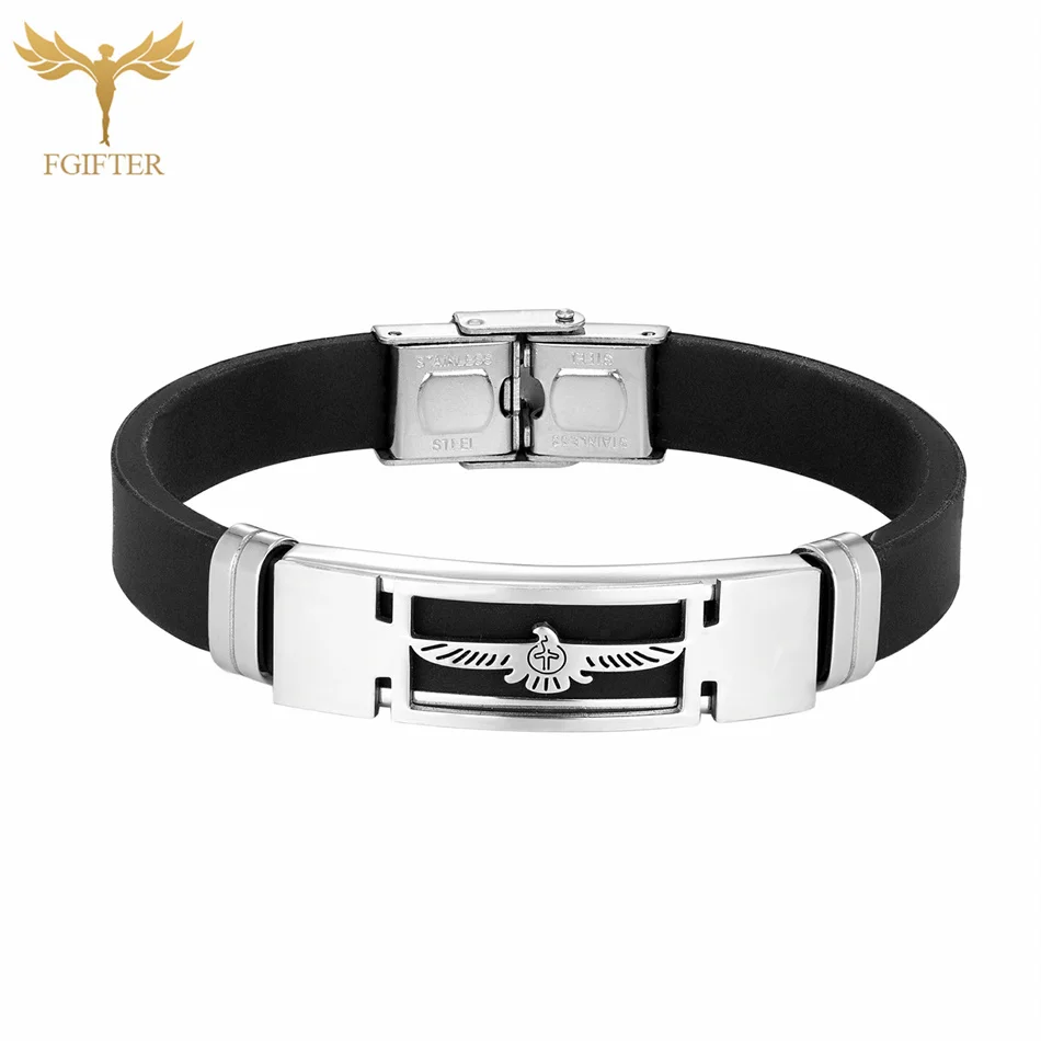 Модные мужские браслеты с крестом жестокая птица орел дизайн манжеты из