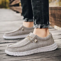 mens boat shoes big size canvas shoes ultra light casual shoes flat loafers shoes slip on outdoor walking shoes trend men shoes
