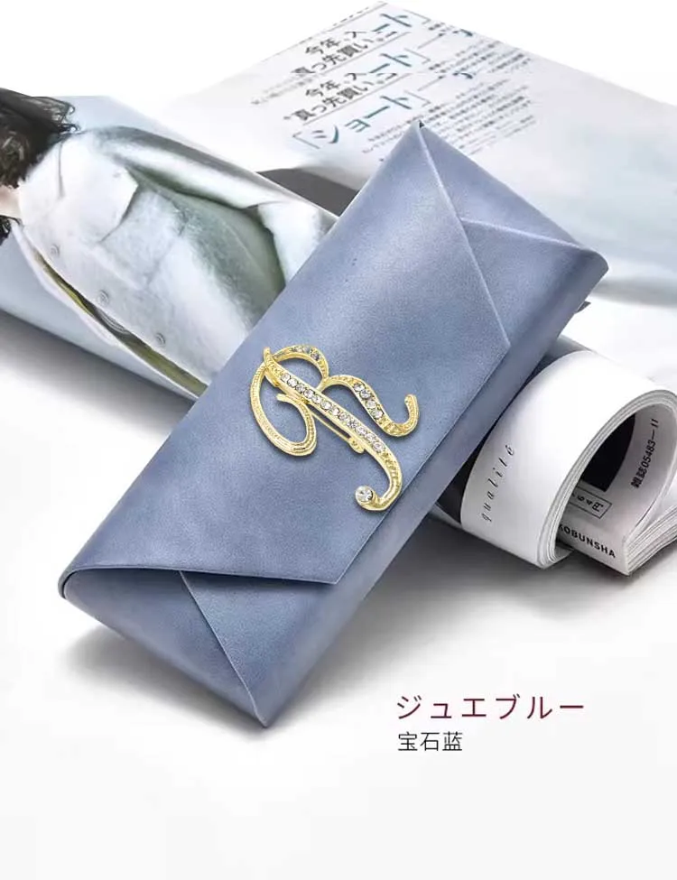 

Customized Retro Style PU Eyewear Cases Personalized Customer Name-Colorful Charm Optional Letter Decor