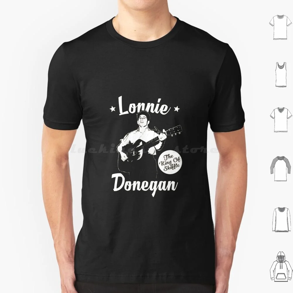 Фото Lonnie Donegan Футболка Хлопок Мужчины Женщины DIY Принт Lonnie Donegan The King Of Skiffle Lonnie Donegan Lonnie Donegan Vintage №1
