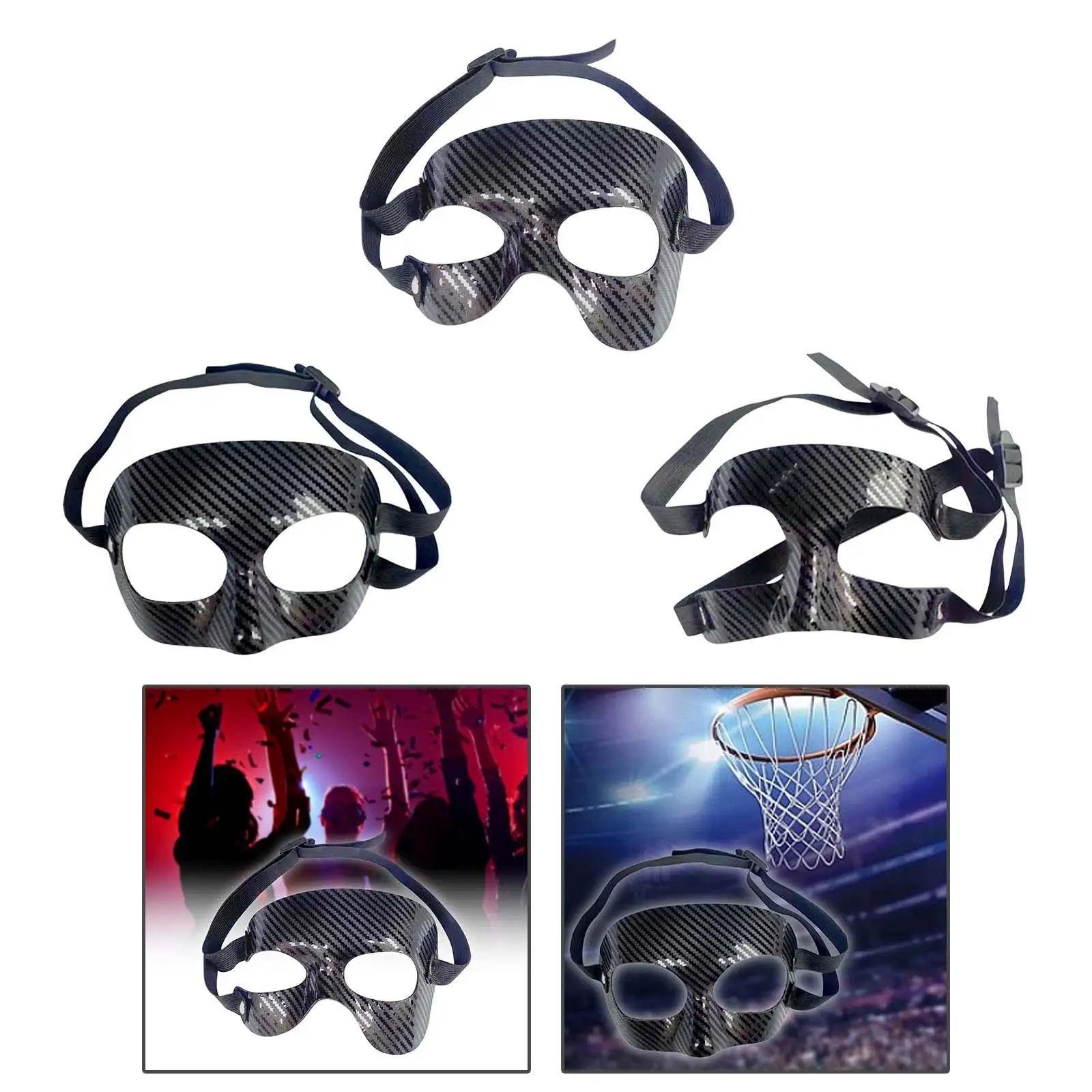 

Basketball Durable Men Women Adjustable Elastic Strap Nose Guard
