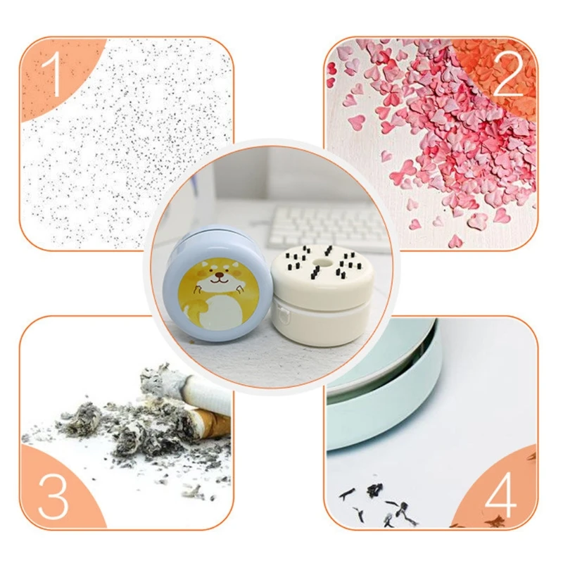 

Cute Mini Dust Cleaner for Cleaning Dust Hairs Crumbs Scrap Desktop Dust Cleaner Drop Shipping