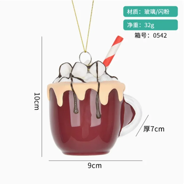 

Стеклянная подвеска Рождество