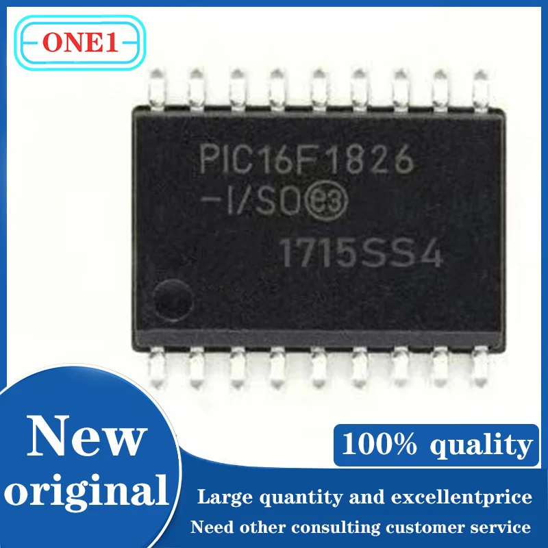 10PCS/lot PIC16F1826-I/SO PIC16F1826  IC MCU 8BIT 3.5KB FLASH 18SOIC  IC Chip New original