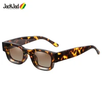 jackjad 2022 fashion vintage classic small square style polarized sunglasses women men brand design sun glasses shades 5053