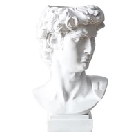 for nordic styles david human head statues resin white makeup brush holder vase home living room bedroom decorations