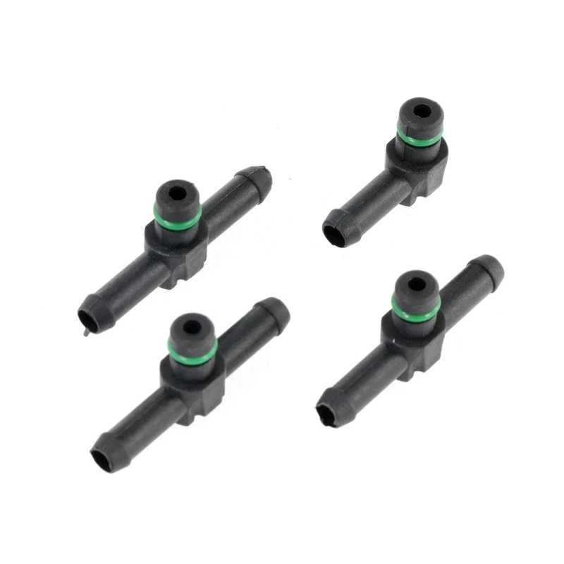

4 шт. дизельный инжектор Common Rail, возврат утечки, Т-образный и L-образный соединитель для труб для Denso ABS