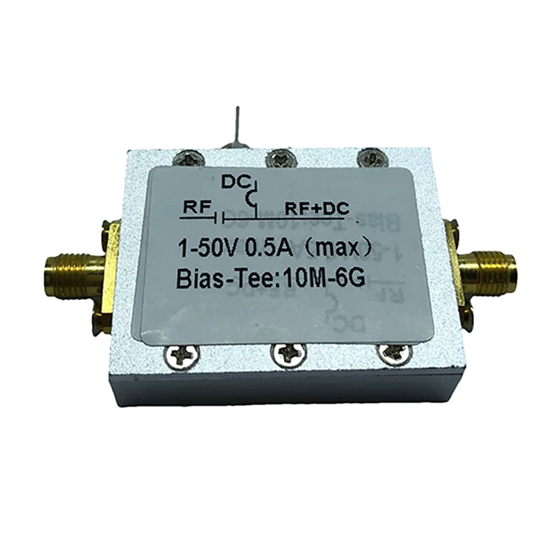 

JHD-Bias Tee 10Mhz-6Ghz Broadband Radio Frequency Microwave Coaxial Bias Software Radio FM Radio