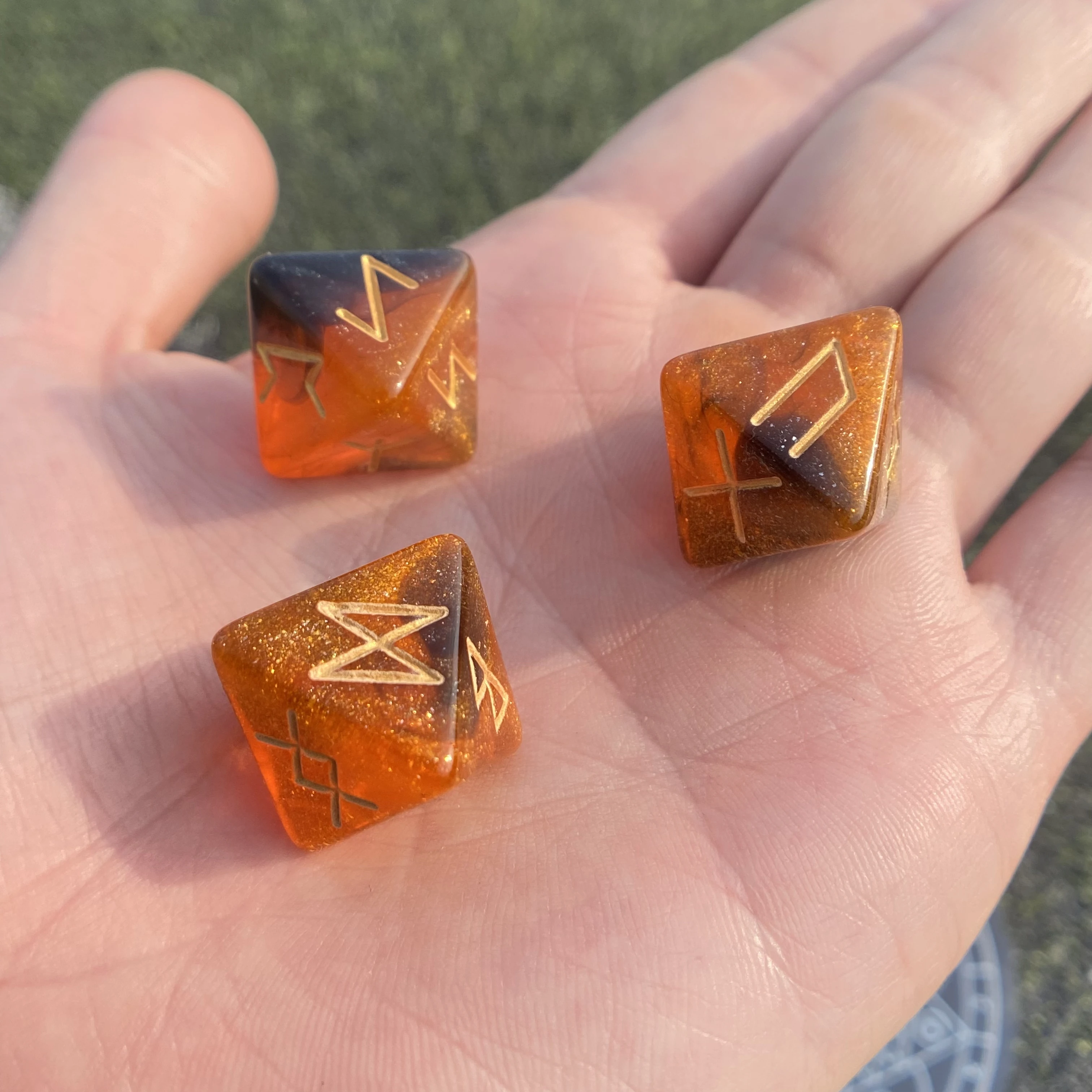 3 шт./набор Акриловые Кубики D8