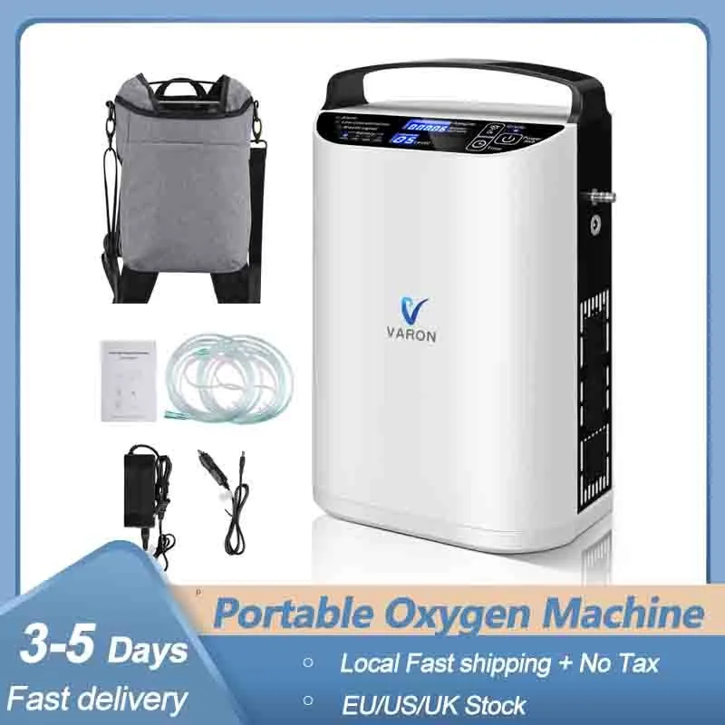 

Varon Oxygen Concentrator for Home and Travel use with Car Charge Line Oxygenerator 5L Portable Oxygen Machine NT-01 100-240V