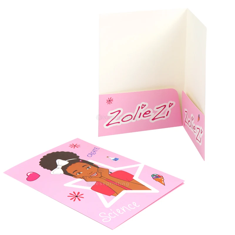 

Индивидуальные бумажные папки разных размеров A4 A5, папки для презентаций