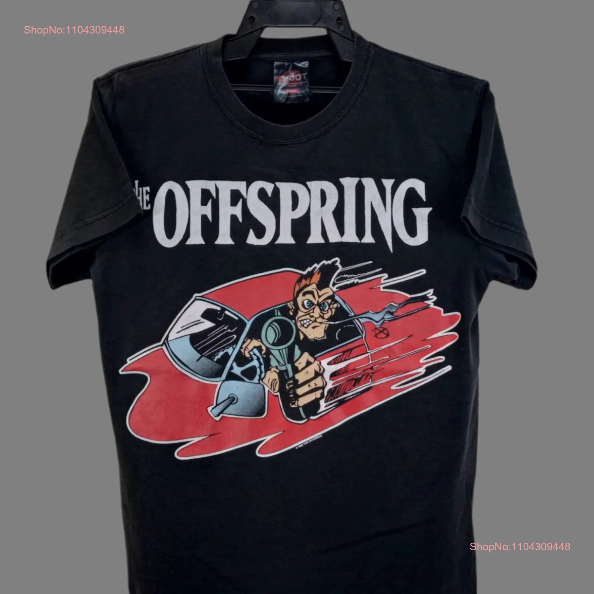 Винтажная маленькая черная футболка The OFFSPRING American Rock Band Tour Music Punk Skate Pop