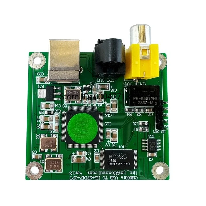 Фото CM6631A USB-конвертер аудиосигнала в SPDIF с коаксиальным и оптическим выходом, 32-битный, 384K, адаптер с высокой частотой дискретизации №2