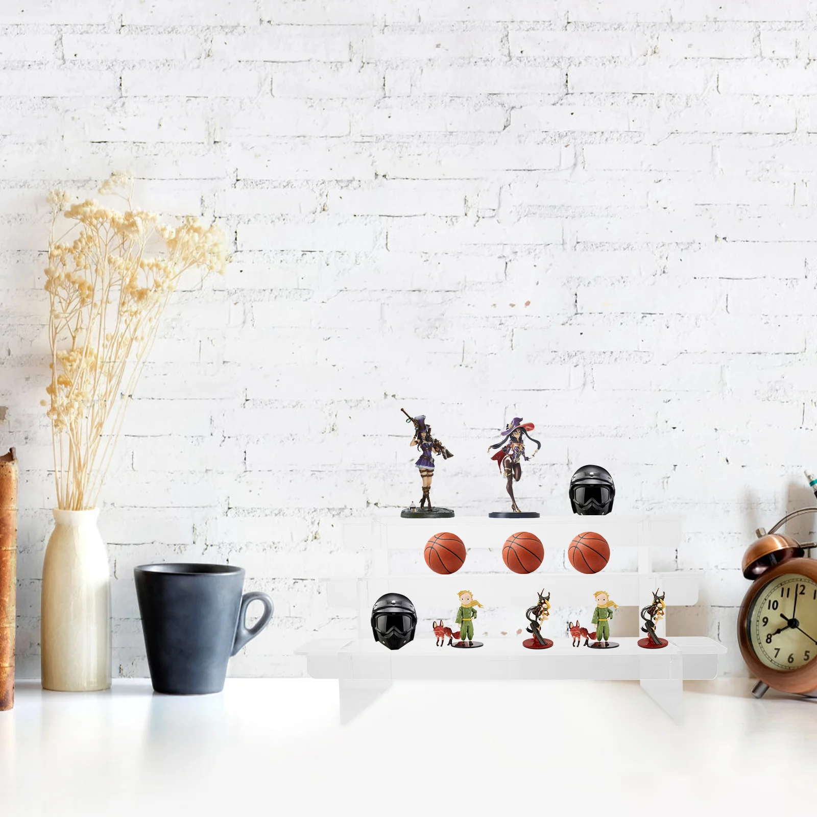 elska półka drabinka stojak do przechowywania uchwyt na perfumy organizator typu schodowego przezroczysta biżuteria 295X153X15CM figurka akrylowa