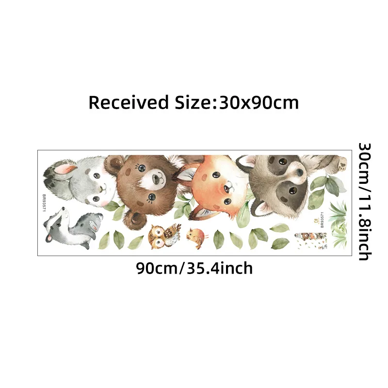 

Настенные наклейки MOONBIFFY Лесные животные