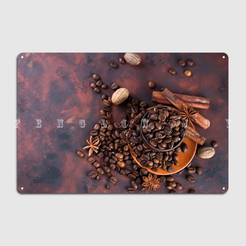 

Кофе Beens с специями, металлическая вывеска, клубный бар, клуб, домашний декор на заказ, оловянные вывески, плакаты
