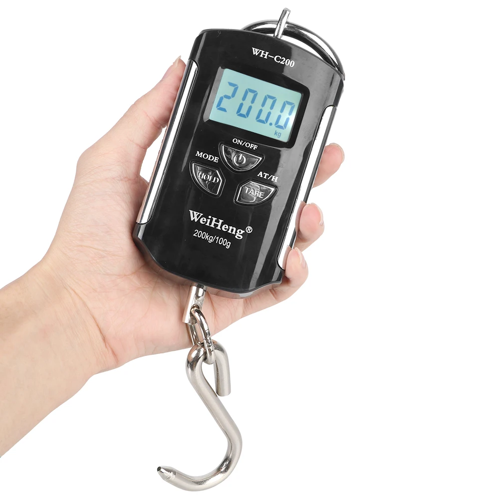 Crane Scale Hanging Hook Scales Fishing Travel Portable Backlight Weight  200kg/100g Electronic Weighing Scale Heavy Duty images - 6