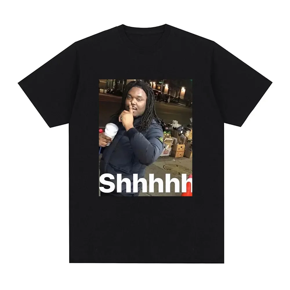 Фото Футболка с рисунком Lucki Shhhhh Slayworld Opium Twizzy Rich KanKan, футболки с графическим рисунком для мужчин и женщин, хлопковая футболка большого размера с коротким рукавом №1