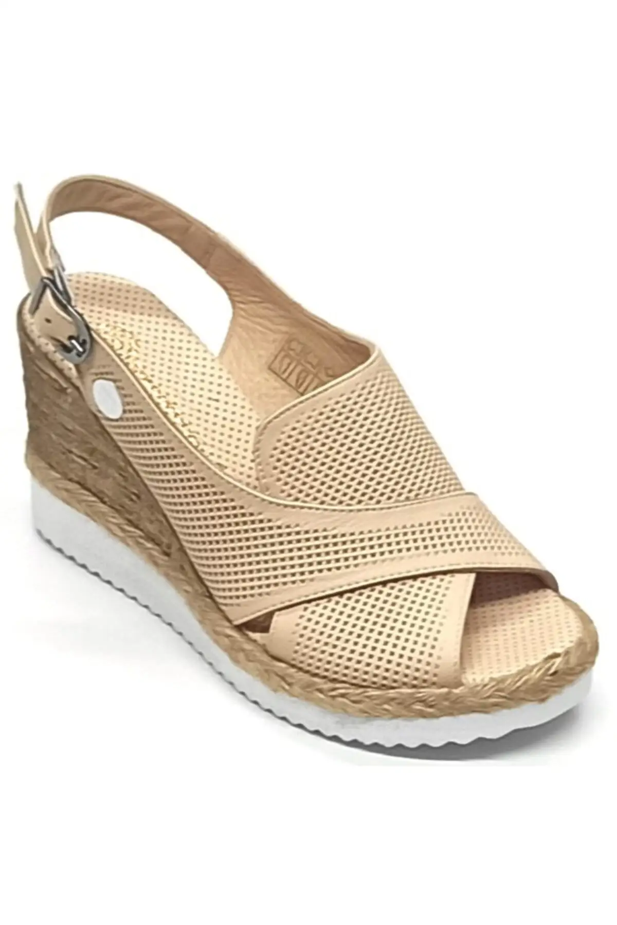 

Women's Fashion Sandals Genuine Leather Wedge Heel Sandal Shoes New Breathable Cool Summer Casual Ladies Light Sandals
