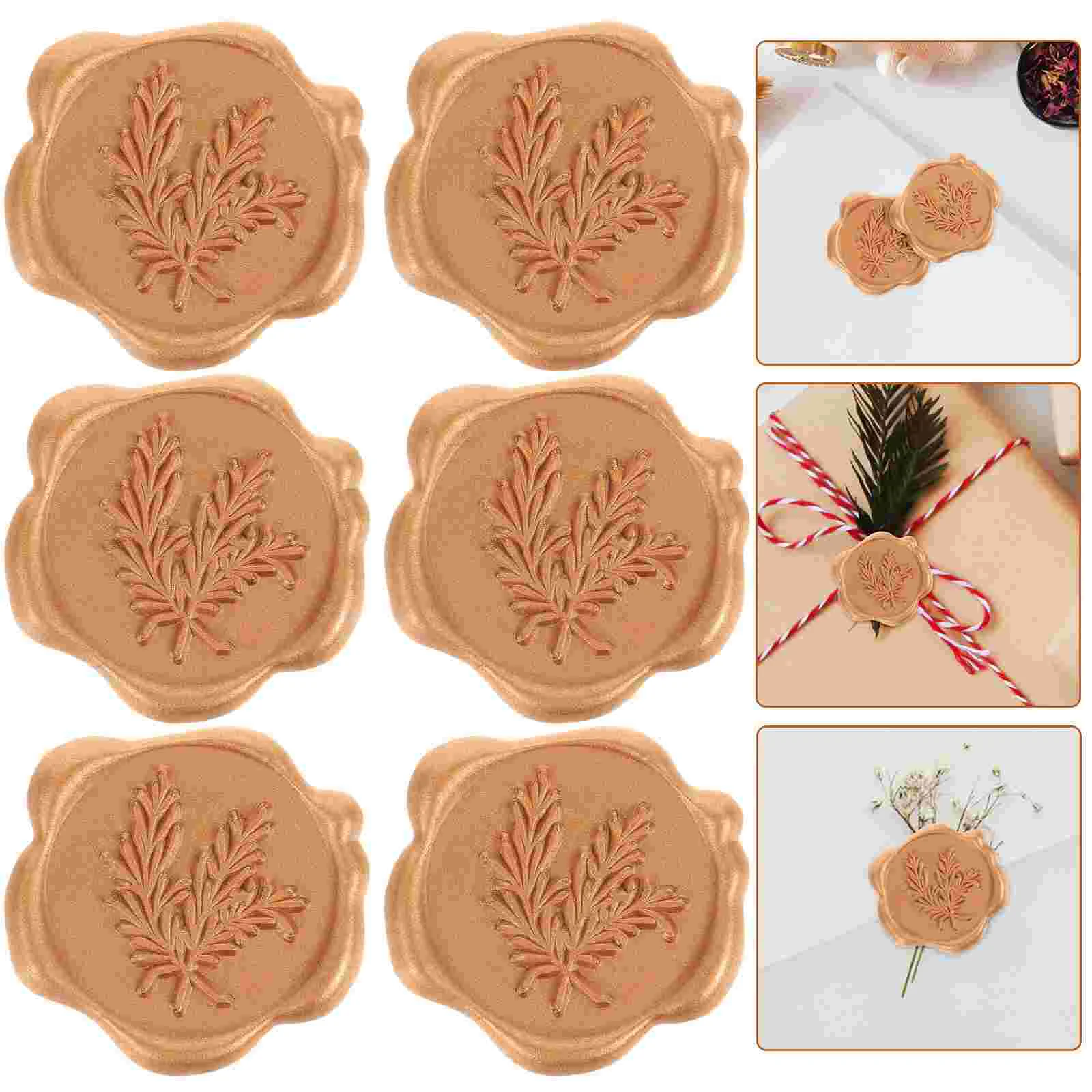 

6 Pcs Wax Seal Sticker Wedding Envelope Stickers Seals Decal Self Adhesive Invitation Decals
