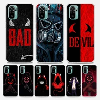 devil bad boy anime clear redmi case for note 7 8 9 10 5g 4g 8t pro redmi 8 8a 7a 9a 9c k20 k30 k40 y3 soft silicon