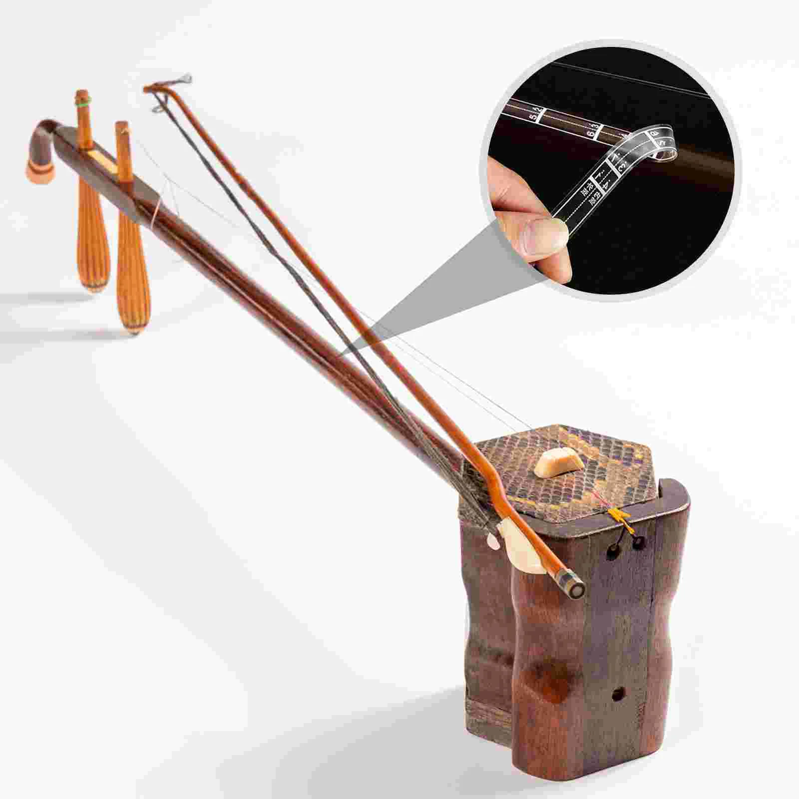 4 листа Erhu звуковые наклейки тренировочный инструмент масштабные практика ПВХ